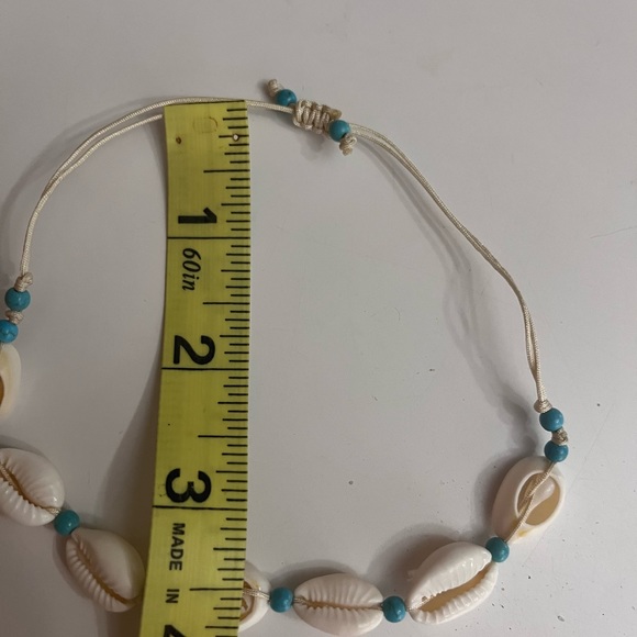 beach shell Woven Beaded Anklet - Picture 6 of 6
